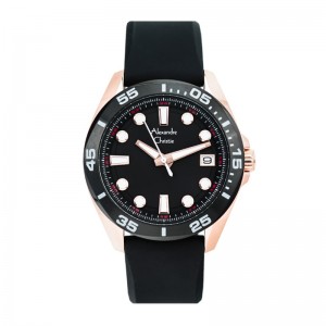 Alexandre Christie AC 6580 Rosegold Black MDRBRBA